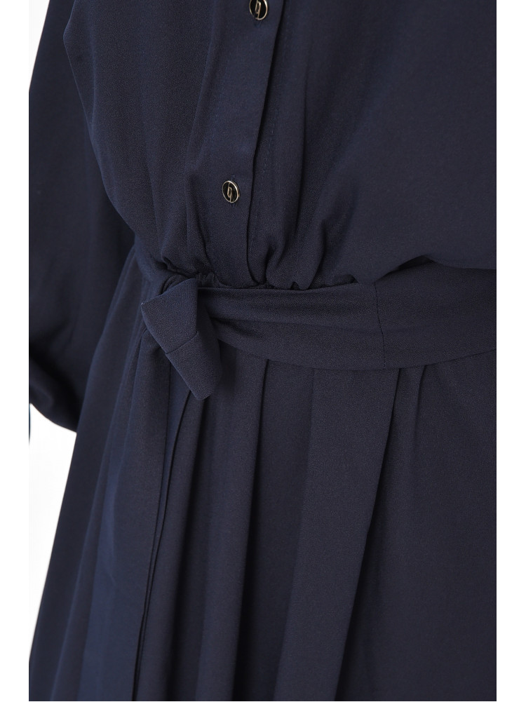 Платье женское полубатальное тёмно-синего цвета 8398 208706C