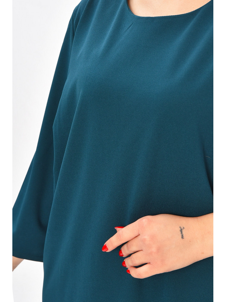 Платье женское однотонное тёмно-зеленого цвета 8158 208708C