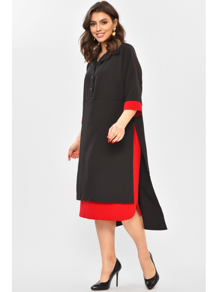 Платье женское однотонное черного цвета 8275 208716C