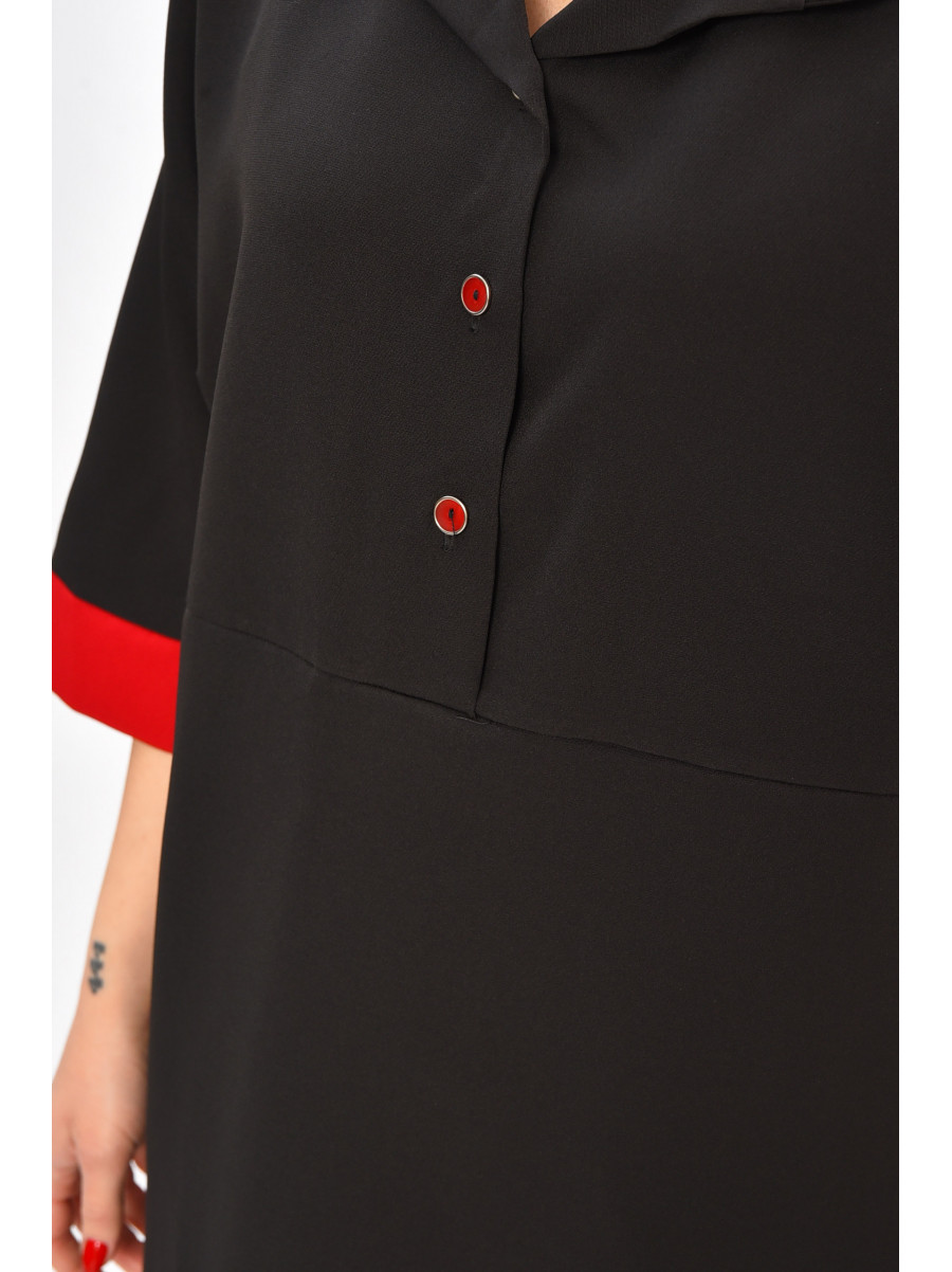 Платье женское однотонное черного цвета 8275 208716C