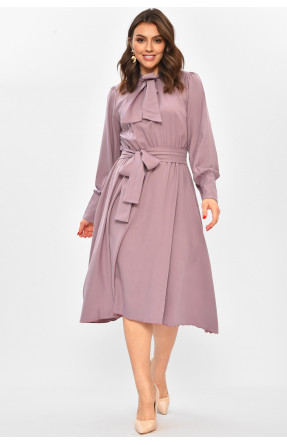 Платье женское однотонное сиреневого цвета 8446 208717C