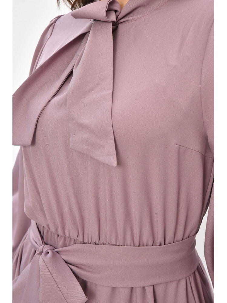Платье женское однотонное сиреневого цвета 8446 208717C
