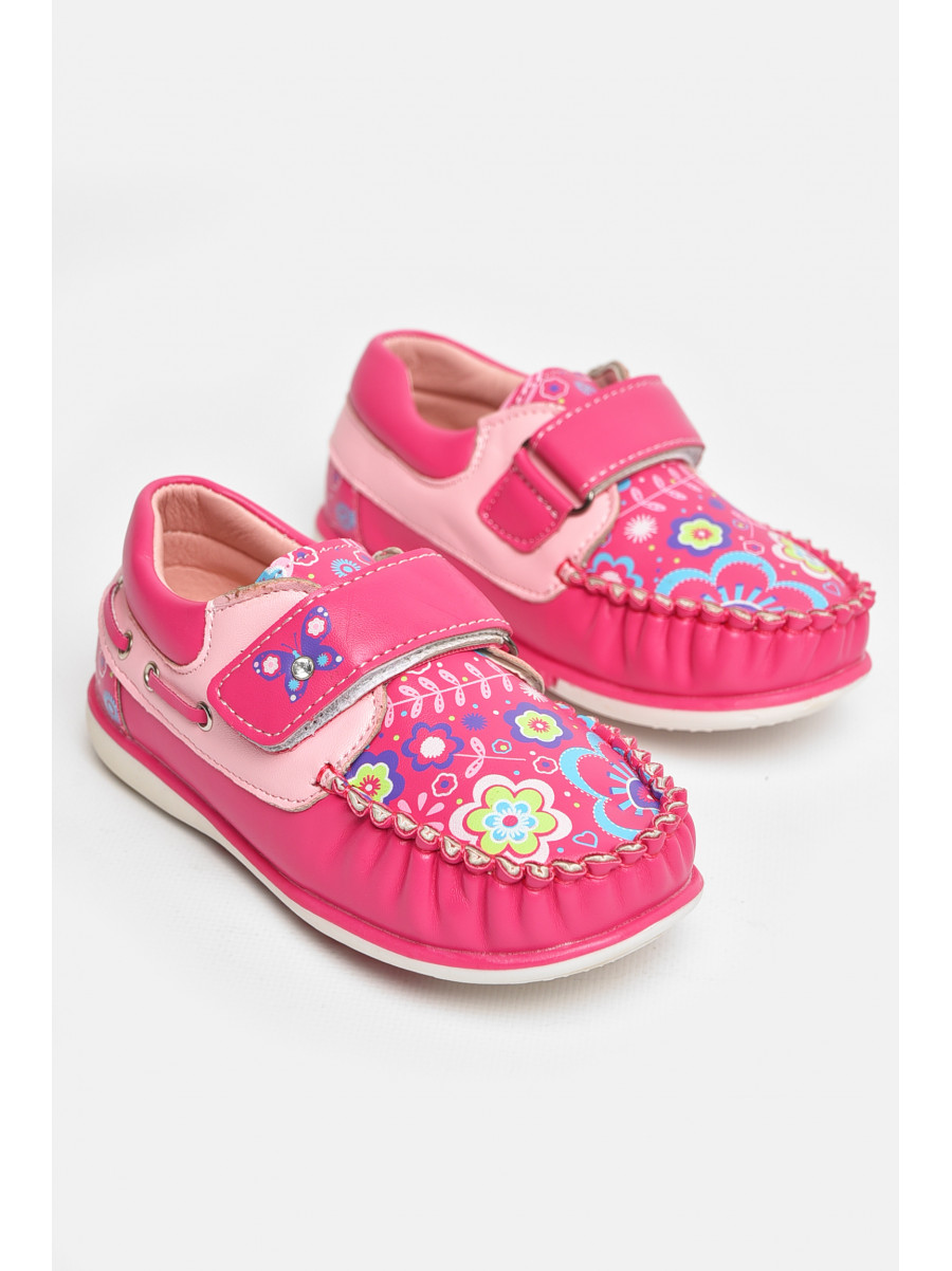 Мокасины детские для девочки розового цвета 116-5 208718C