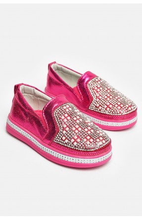 Мокасини дитячі для дівчинки рожевого кольору 035-5 208719C Мокасини дитячі для дівчинки рожевого кольору 035-5 208719C
