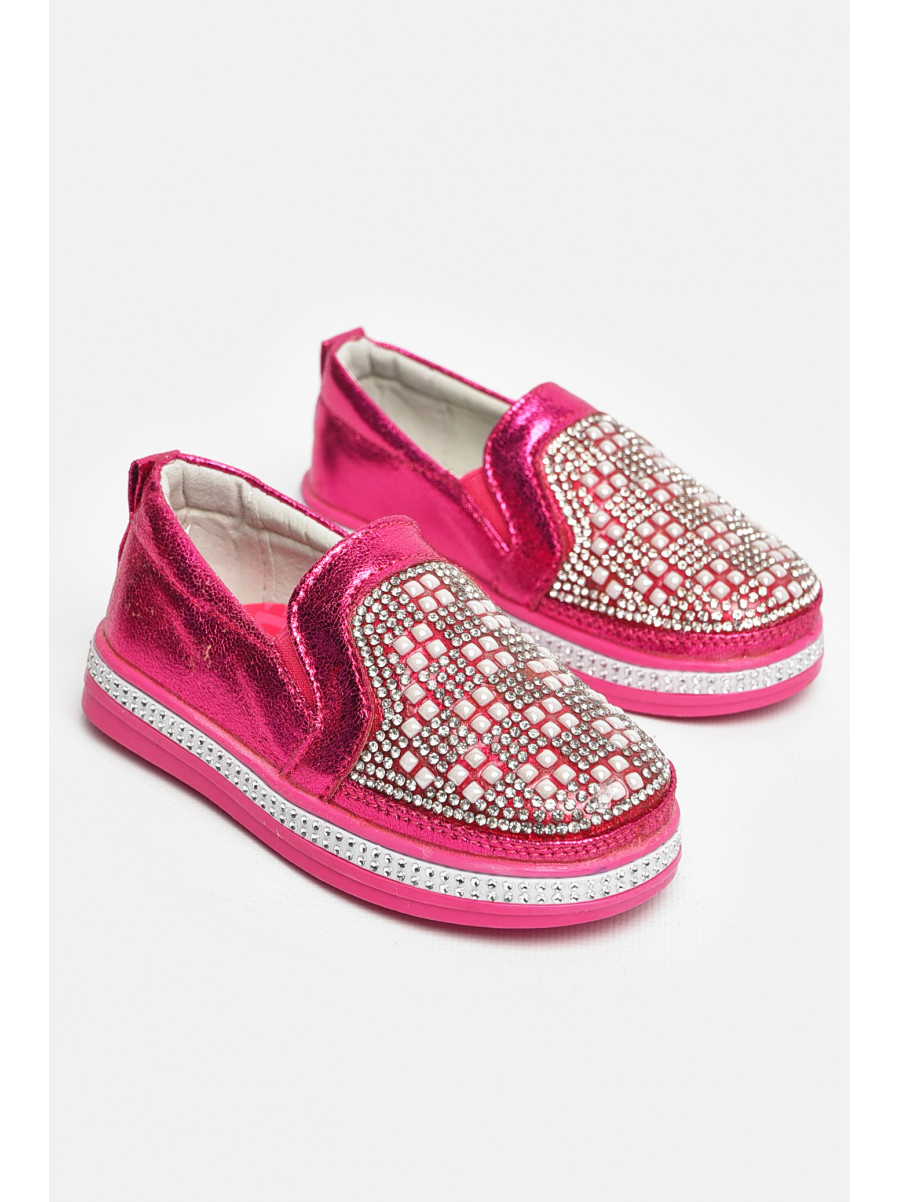 Мокасины детские для девочки розового цвета 035-5 208719C