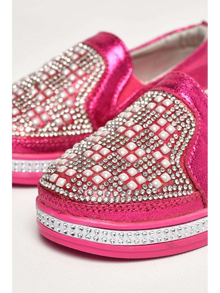 Мокасины детские для девочки розового цвета 035-5 208719C