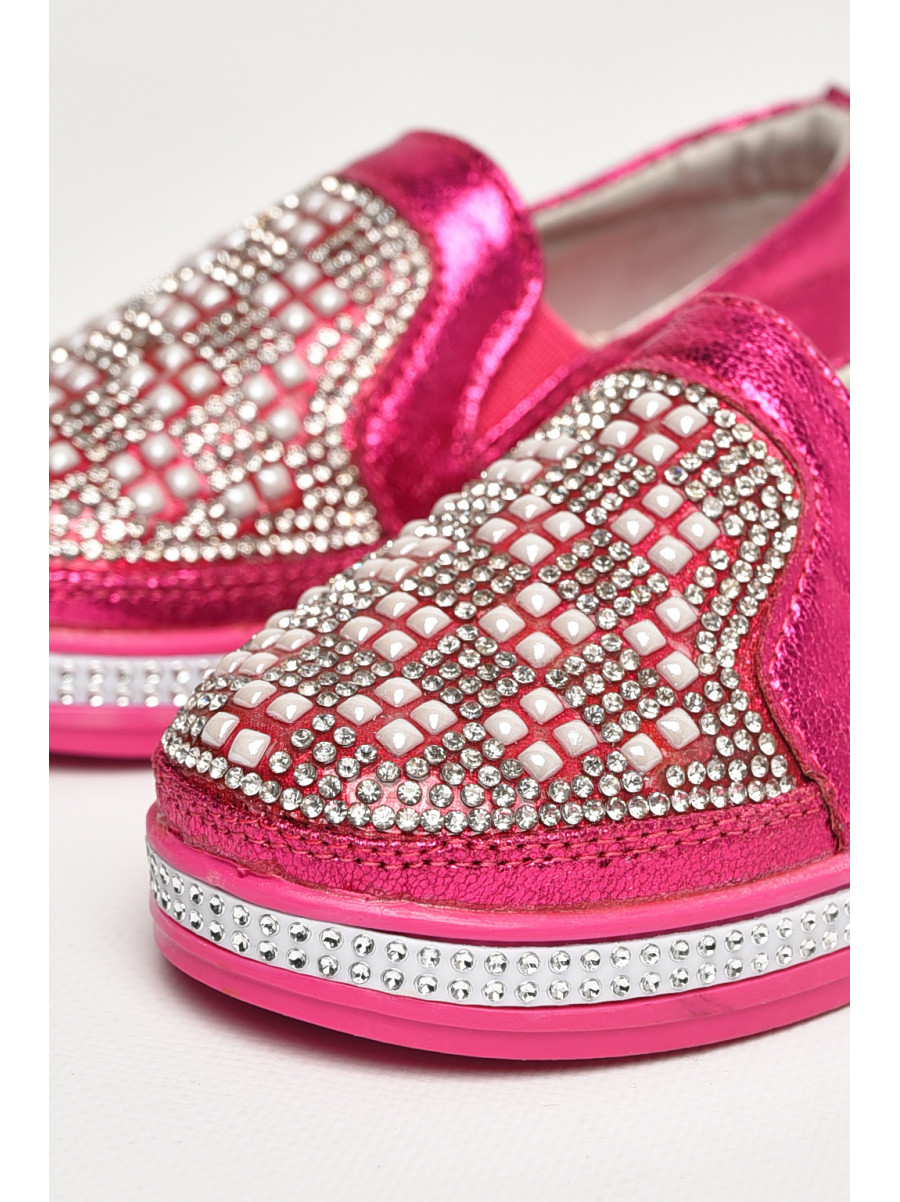 Мокасины детские для девочки розового цвета 035-5 208719C