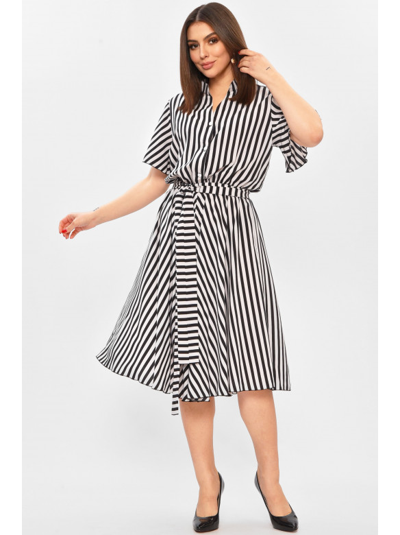 Платье женское белого цвета с принтом 8371 208720C