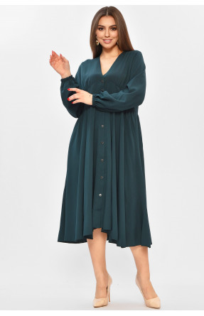 Сукня жіноча однотонна темно-зеленого кольору 8450 208721C Сукня жіноча однотонна темно-зеленого кольору 8450 208721C