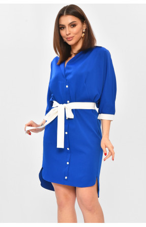 Сукня жіноча однотонна синього кольору 8237 208722C Сукня жіноча однотонна синього кольору 8237 208722C