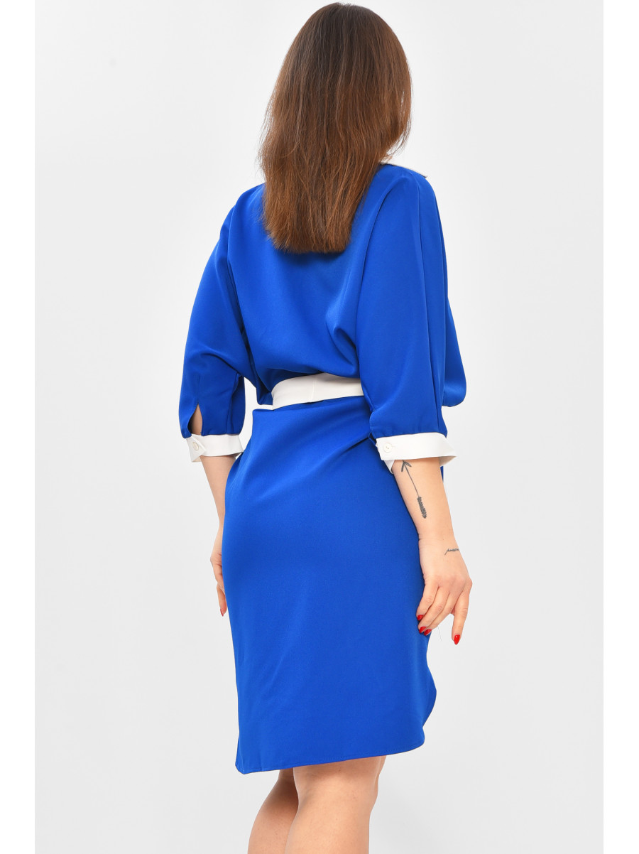 Сукня жіноча однотонна синього кольору 8237 208722C
