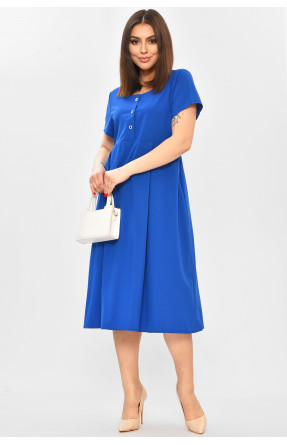 Платье женское однотонное синего цвета 208724C