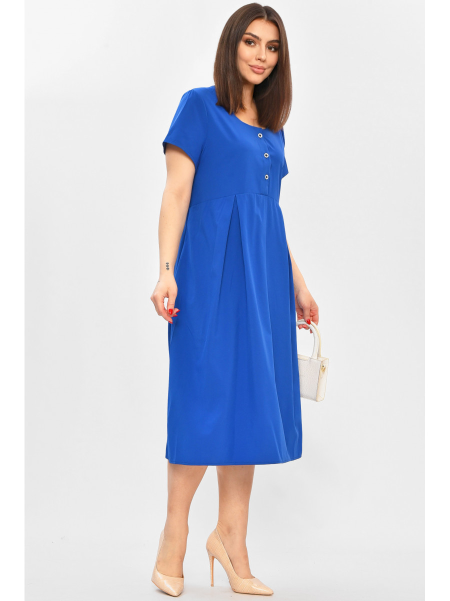 Платье женское однотонное синего цвета 208724C