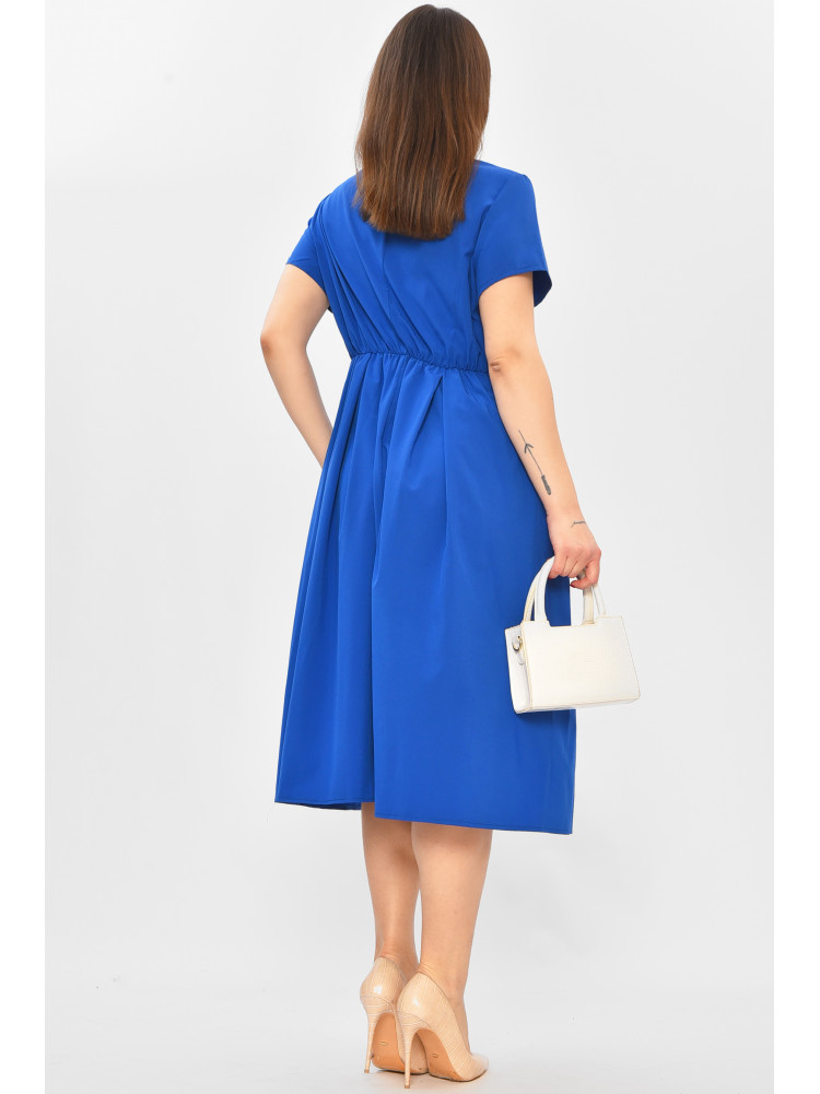 Платье женское однотонное синего цвета 208724C
