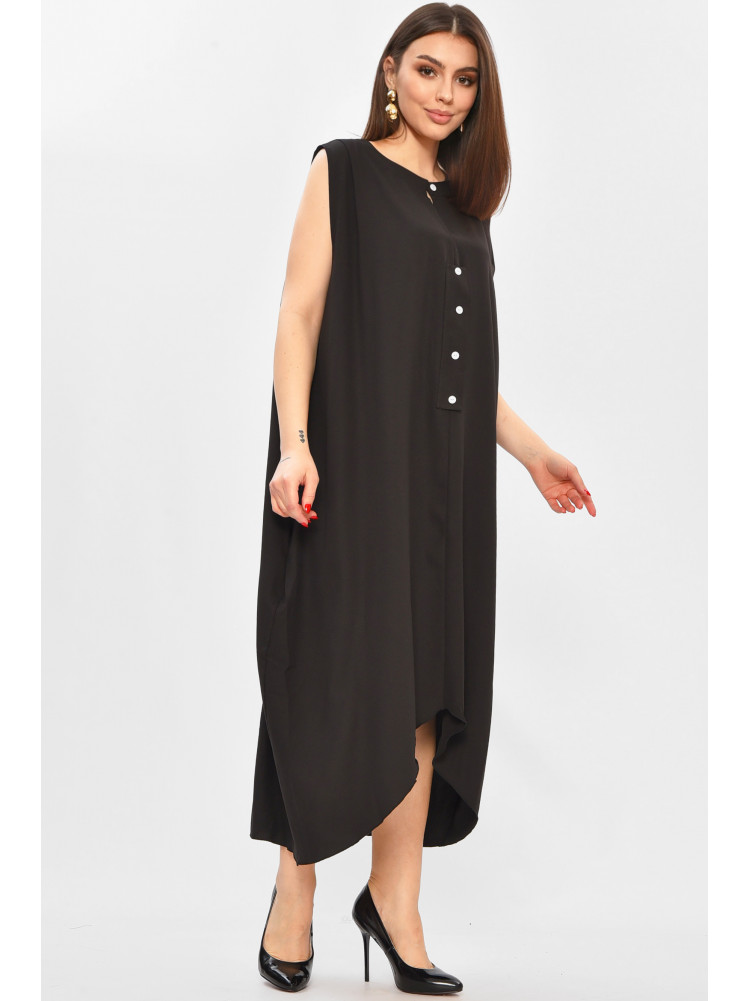 Платье женское полубатальное черного цвета 8252 208725C