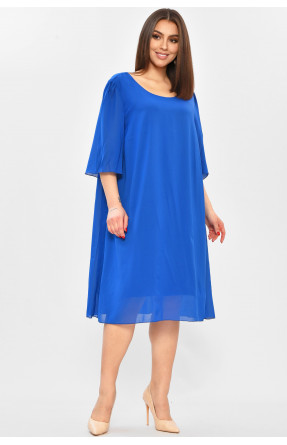 Платье женское однотонное синего цвета 8356 208726C