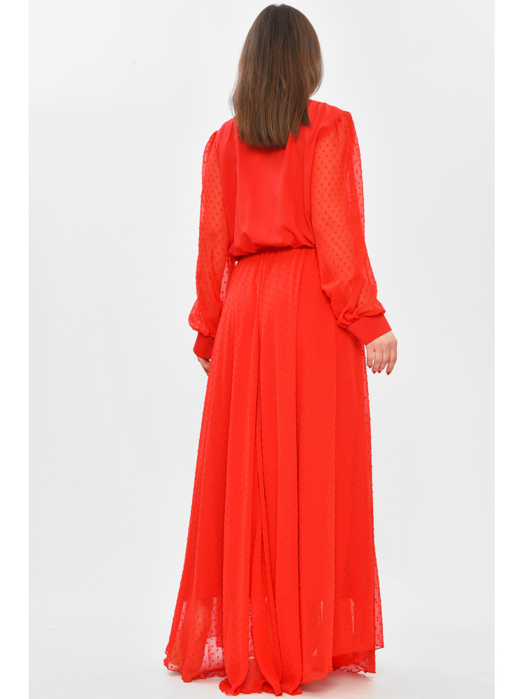 Сукня жіноча однотонна червоного кольору 208727C