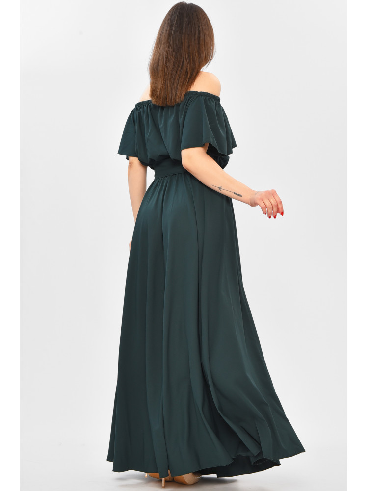 Сукня жіноча однотонна темно-зеленого кольору 8377 208728C