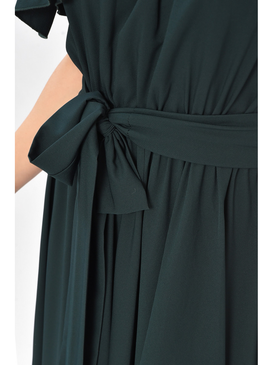 Сукня жіноча однотонна темно-зеленого кольору 8377 208728C