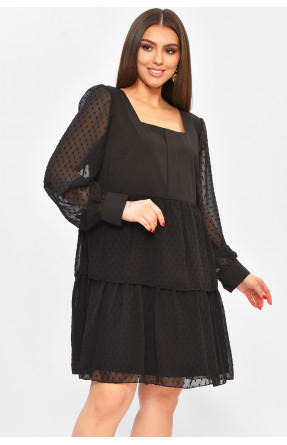 Сукня жіноча однотонна чорного кольору 8357 208729C Сукня жіноча однотонна чорного кольору 8357 208729C
