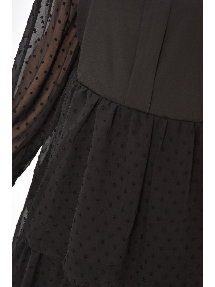 Сукня жіноча однотонна чорного кольору 8357 208729C