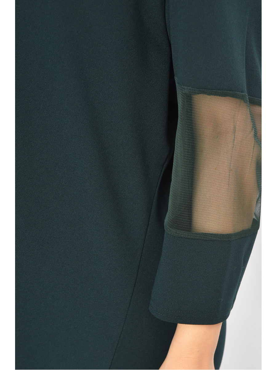 Сукня жіноча напівбатальна темно-зеленого кольору 8443 208731C