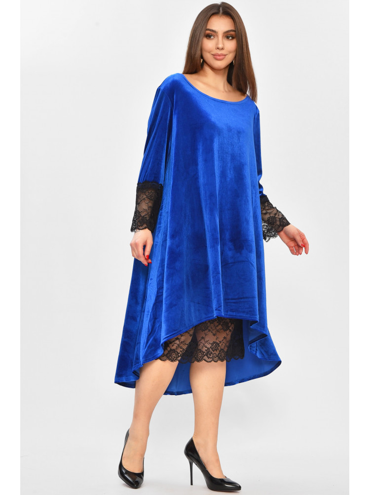 Сукня жіноча однотонна темно-синього кольору 8213 208733C