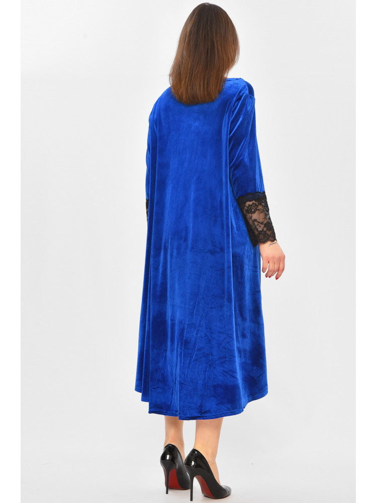 Сукня жіноча однотонна темно-синього кольору 8213 208733C