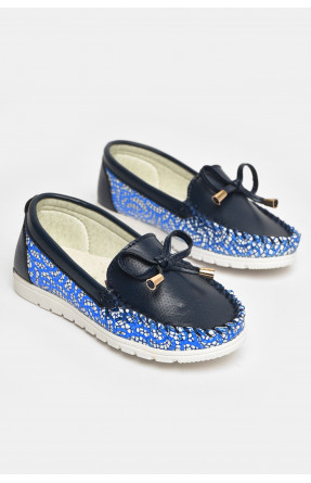 Мокасини дитячі для дівчинки темно-синього кольору 1736-7 208735C Мокасини дитячі для дівчинки темно-синього кольору 1736-7 208735C