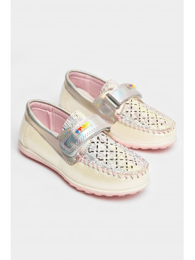Мокасини дитячі для дівчинки білого кольору 18307-1 208736C Мокасини дитячі для дівчинки білого кольору 18307-1 208736C