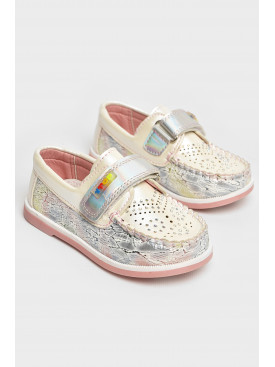 Мокасины детские для девочки белого цвета 18303-1 208738C Мокасины детские для девочки белого цвета 18303-1 208738C