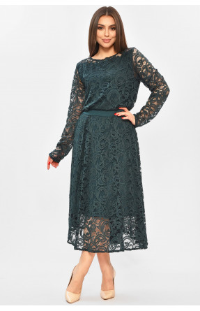 Костюм жіночий напівбатальний темно-зеленого кольору 8165 208740C Костюм жіночий напівбатальний темно-зеленого кольору 8165 208740C