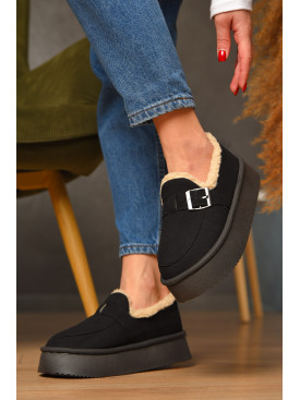 Угги женские на меху черного цвета GP18А 208741C Угги женские на меху черного цвета GP18А 208741C