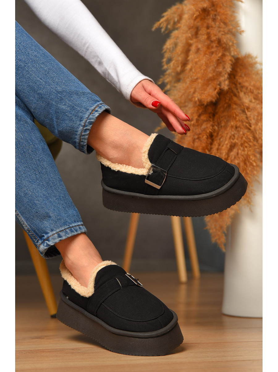 Угги женские на меху черного цвета GP18А 208741C