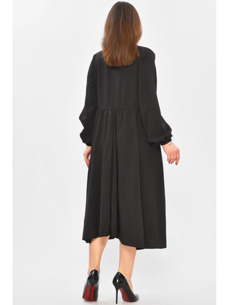 Сукня жіноча однотонна чорного кольору 8450 208742C