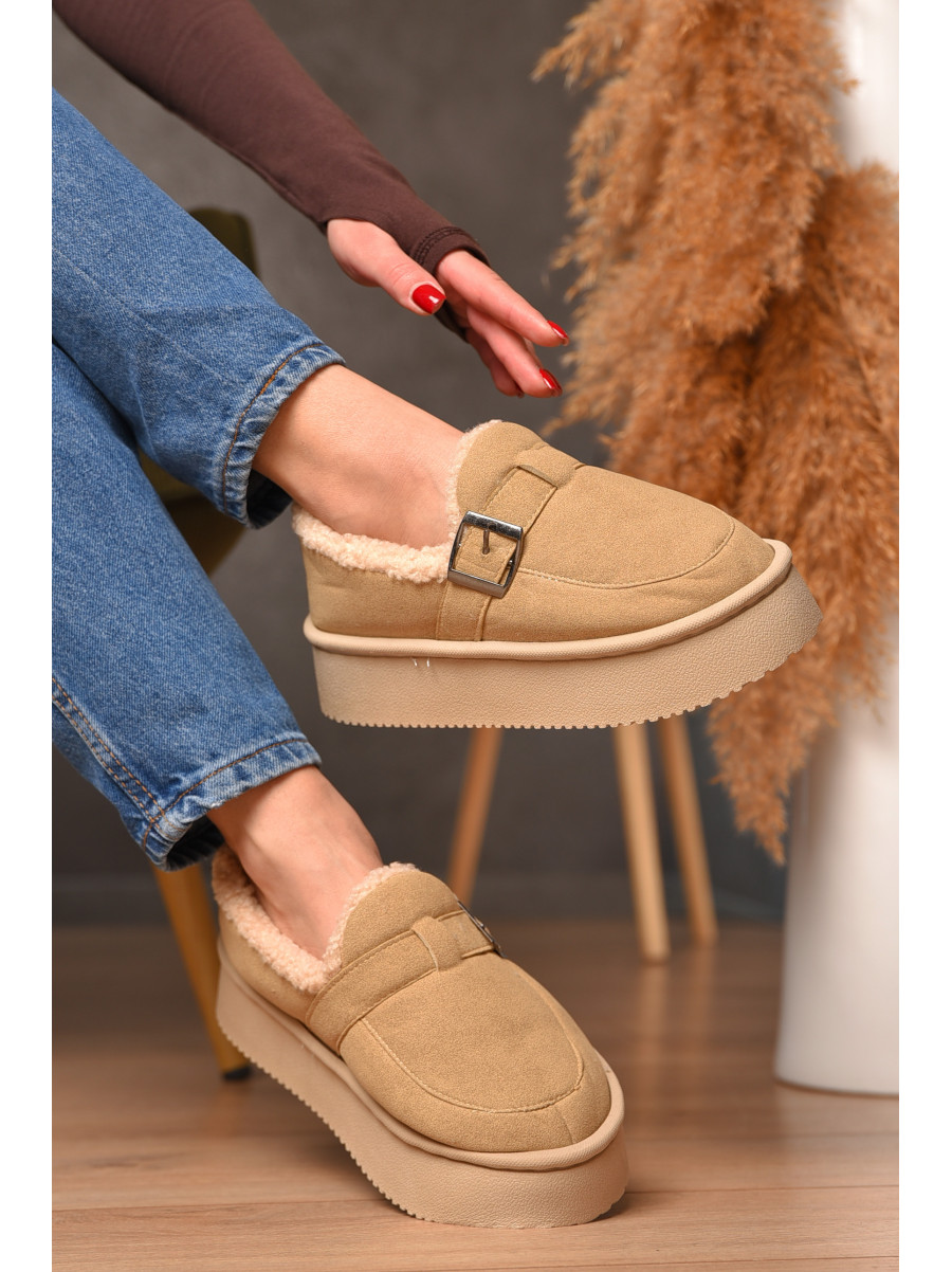 Угги женские на меху бежевого цвета GP18В 208743C