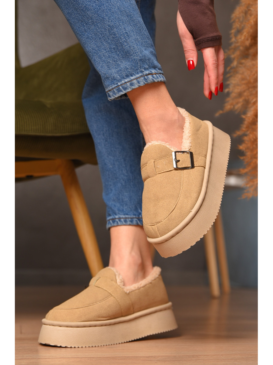 Угги женские на меху бежевого цвета GP18В 208743C