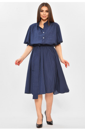Платье женское тёмно-синего цвета с принтом 8371 208744C