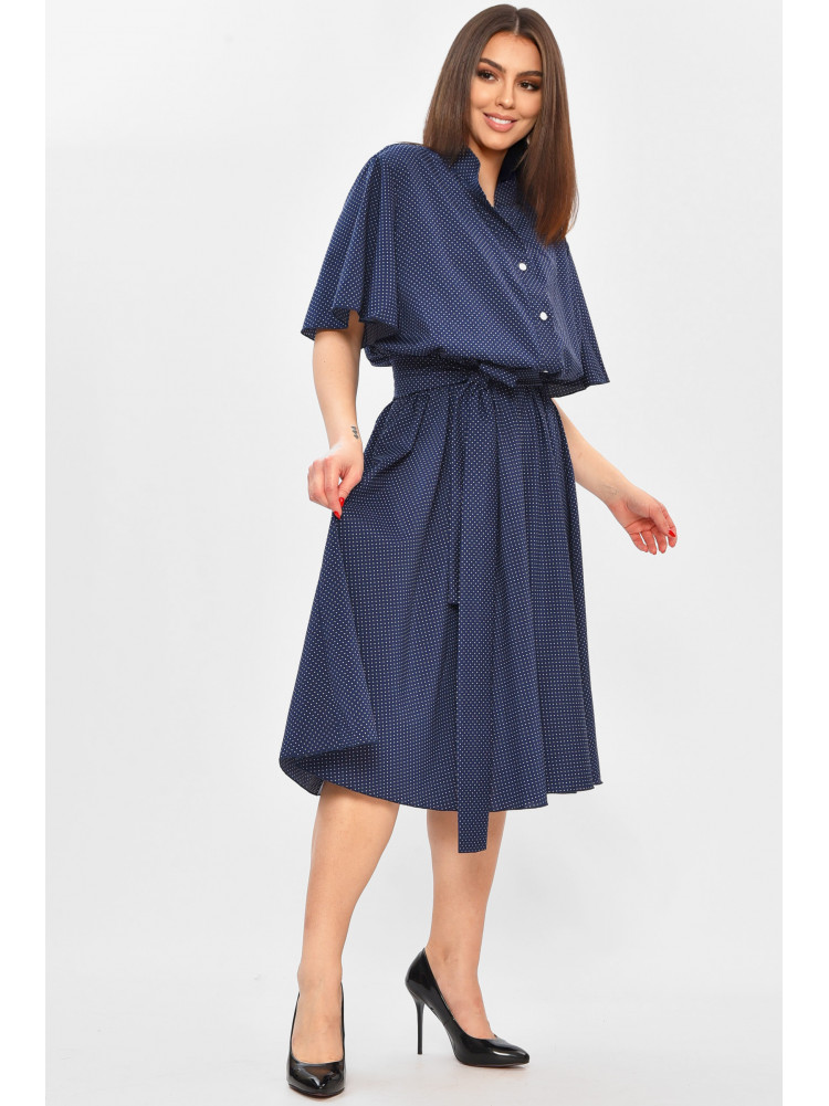 Платье женское тёмно-синего цвета с принтом 8371 208744C
