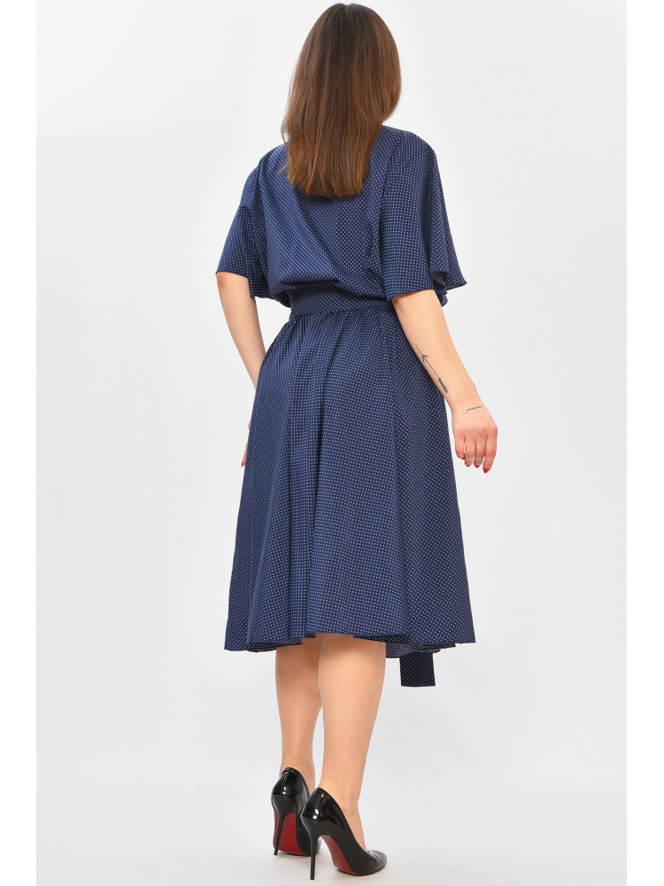 Платье женское тёмно-синего цвета с принтом 8371 208744C