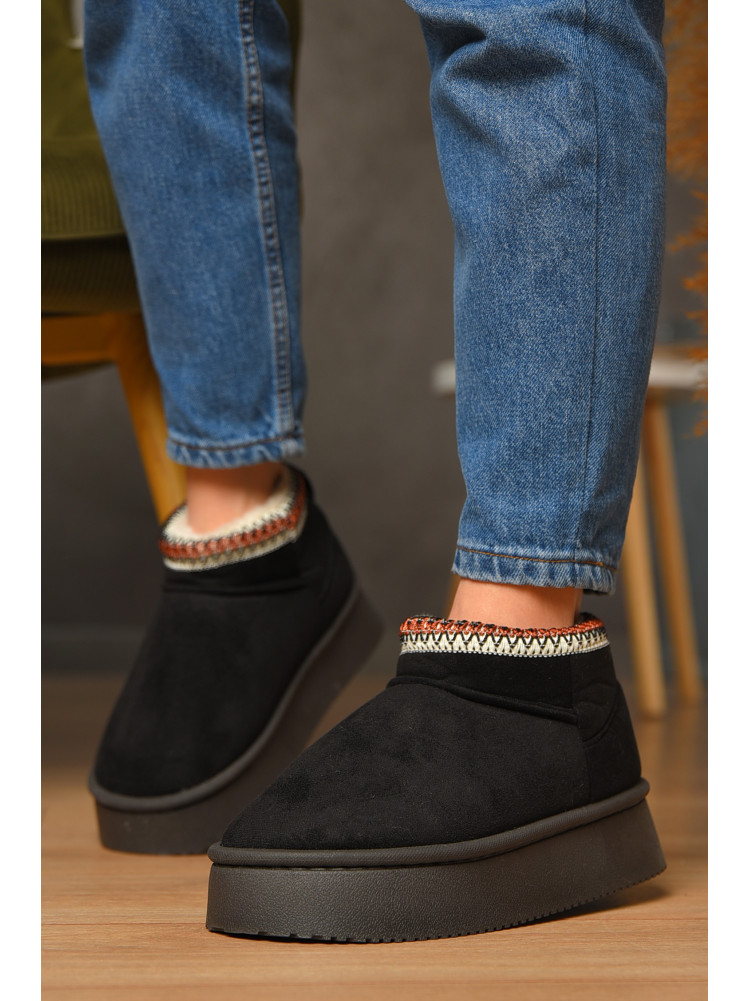 Угги женские на меху черного цвета GP19А 208745C