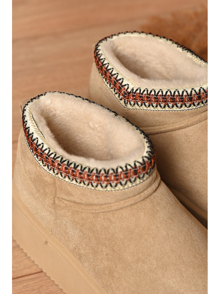 Угги женские на меху бежевого цвета GP19В 208746C