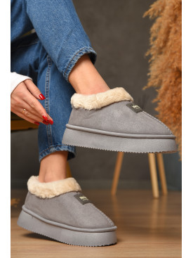 Уггі жіночі на хутрі сірого кольору GP22ВС 208748C Уггі жіночі на хутрі сірого кольору GP22ВС 208748C