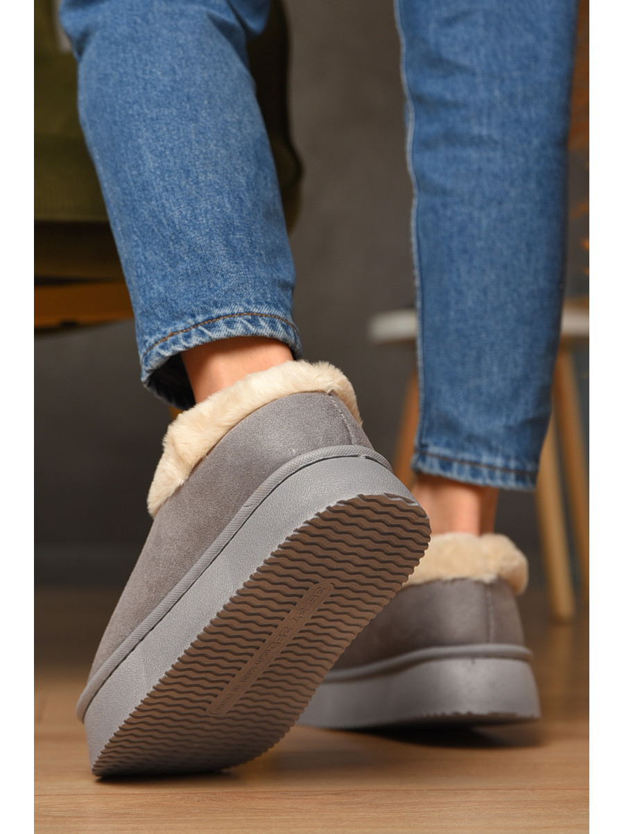 Угги женские на меху серого цвета GP22ВС 208748C