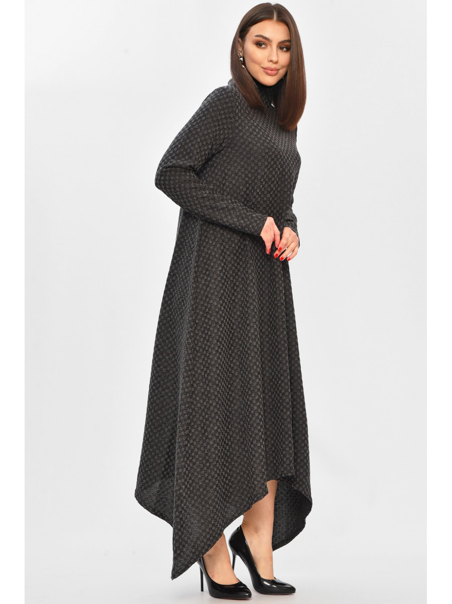 Сукня жіноча однотонна темно-сірого кольору 8230 208749C
