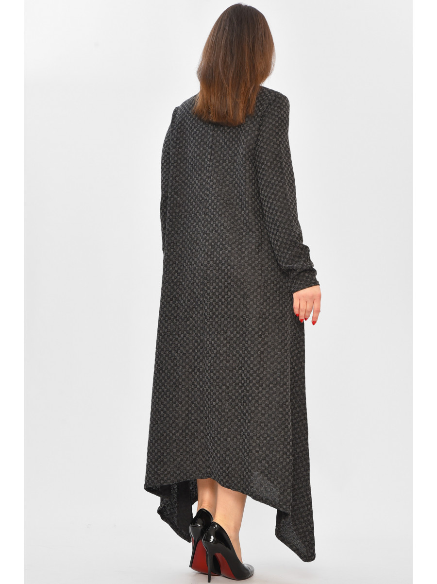 Сукня жіноча однотонна темно-сірого кольору 8230 208749C