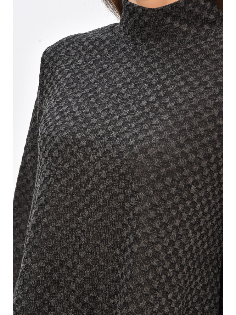 Сукня жіноча однотонна темно-сірого кольору 8230 208749C