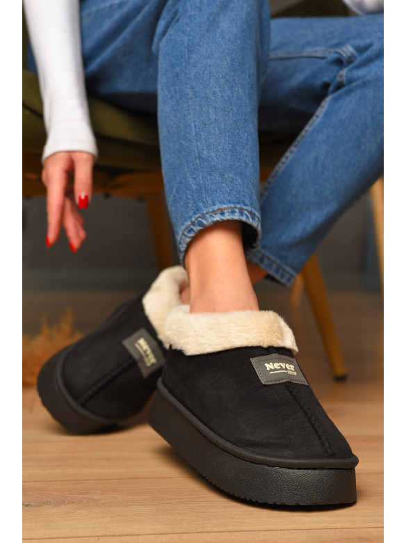 Угги женские на меху черного цвета GP22А 208750C