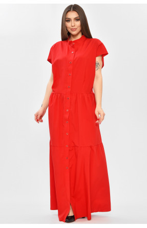 Платье женское полубатальное красного цвета 8313 208751C