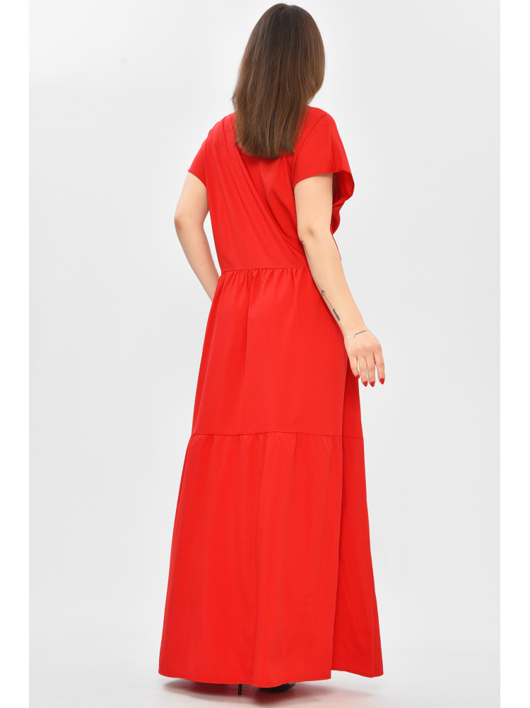 Платье женское полубатальное красного цвета 8313 208751C